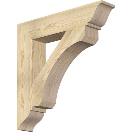 Ekena Millwork Legacy Traditional Rough Sawn Bracket, Douglas Fir, 6"W x 32"D x 32"H BKT06X32X32LEC01RDF